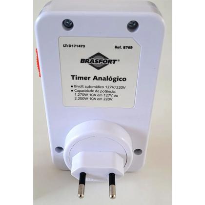 Imagem de Timer Analógico Bivolt Temporizador Programável Liga Desliga Cafeteira Luz