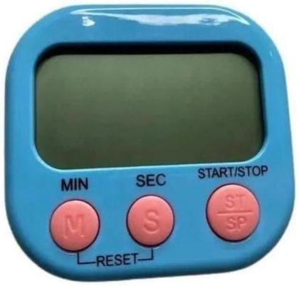 Imagem de Timer Cronometro Digital De Cozinha Com Imã Geladeira - Azul