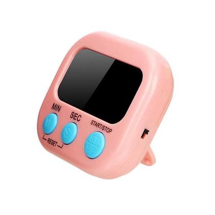 Imagem de Timer Cronometro Digital De Cozinha Com Imã Geladeira - Rosa