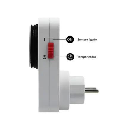 Imagem de Timer Temporizador Analógico Bivolt 24 Horas Piscina Cozinha Aparelhos Residenciais Automação Tomada 110/220V Programáve