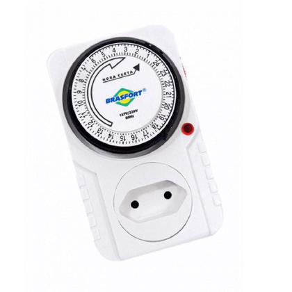 Imagem de Timer Temporizador Analógico Bivolt para Tomadas BRASFORT