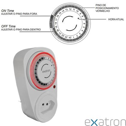 Imagem de Timer Temporizador Analogico Tomada 127v 220v Bivolt
