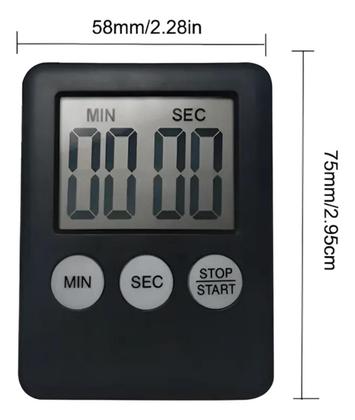 Imagem de Timer Temporizador Digital Cozinha Com Imã De Geladeira