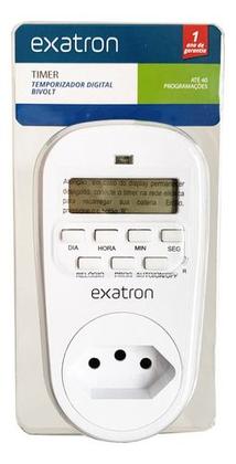 Imagem de Timer Temporizador Digital Programável Bivolt 40 Programações Exatron LETM4003