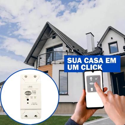 Imagem de Timer Temporizador Interruptor Automação Residencial Elcon App Wifi