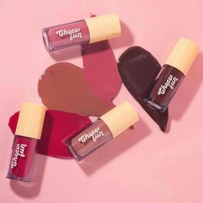 Imagem de Tint Cream Choco Fun Fenzza Chcolate Cacau Gloss Make Up Labial Versátil Batom Vitamina Cheiroso