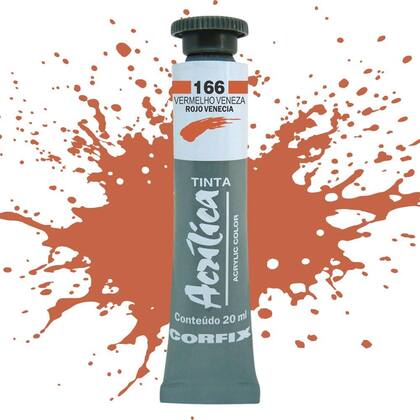 Imagem de Tinta Acrílica 20ml 166 Vermelho Veneza Corfix