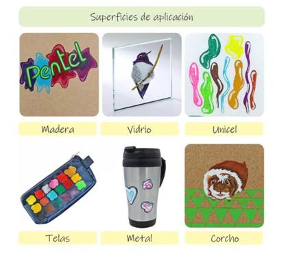 Imagem de Tinta Acrílica 6 Cores 28ml Artístico POSTER COLOR - PENTEL