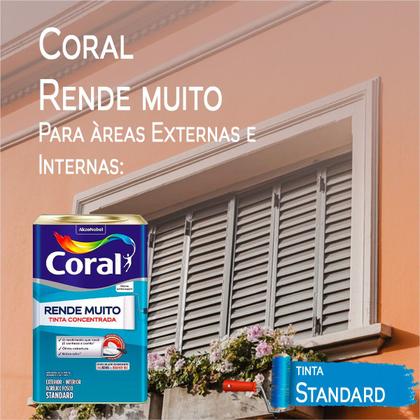 Imagem de Tinta Acrílica Coral Rende Muito Standard Fosco 16L
