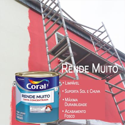 Imagem de Tinta Acrílica Coral Rende Muito Standard Fosco 3,2 Litros