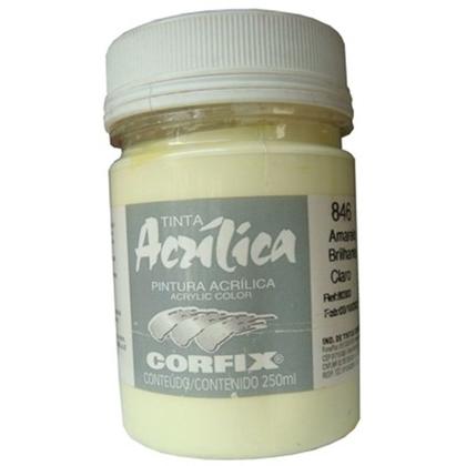 Imagem de Tinta Acrílica Corfix 250ml 46 Amarelo Brilhante Claro