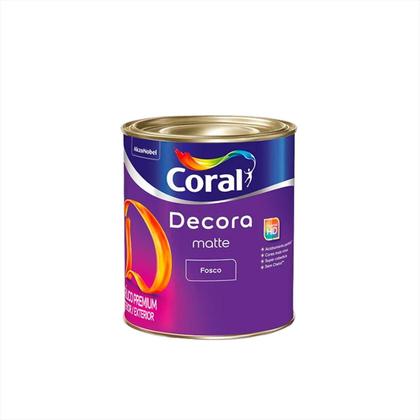 Imagem de Tinta Acrílica Decora Coral Acrílico Premium Lavável Fosca 800ml