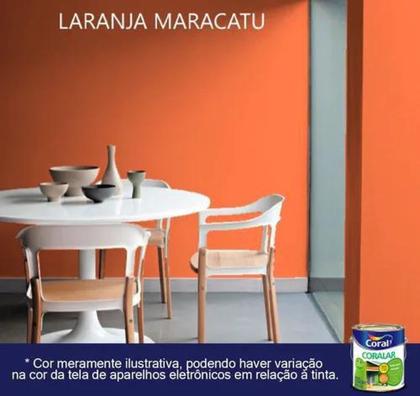 Imagem de Tinta acrilica economica 3,6l laranja maracatu coralar