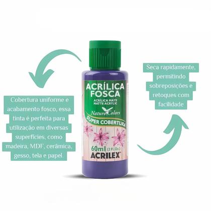 Imagem de Tinta acrilica fosca 60ml acrilex escolha a cor