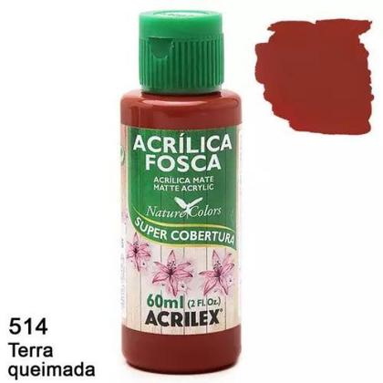 Imagem de Tinta Acrílica Fosca 60ml Terra Queimada Ref 514 Acrilex