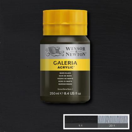 Imagem de Tinta Acrílica Galeria Winsor & Newton 250ml 386 Mars Black