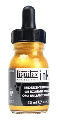 Imagem de Tinta Acrílica Liquida Ink 30ml Iridescent Bright Gold 234