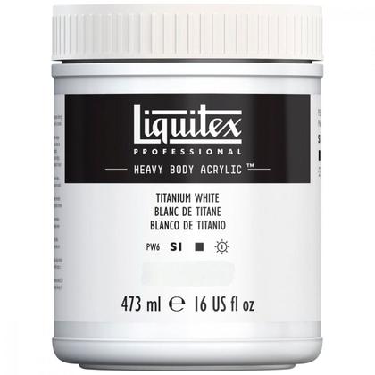 Imagem de Tinta Acrílica Liquitex Heavy Body 432 Titanium White 473ml