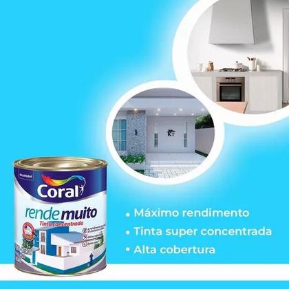 Imagem de Tinta Acrílica P/ Parede Fosca Rende Muito 900ml Branco Gelo