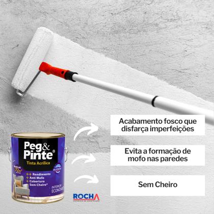 Imagem de Tinta Acrílica para Parede Peg e Pinte 3,6L Eucatex