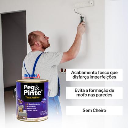 Imagem de Tinta Acrílica para Parede Peg e Pinte 3,6L Eucatex