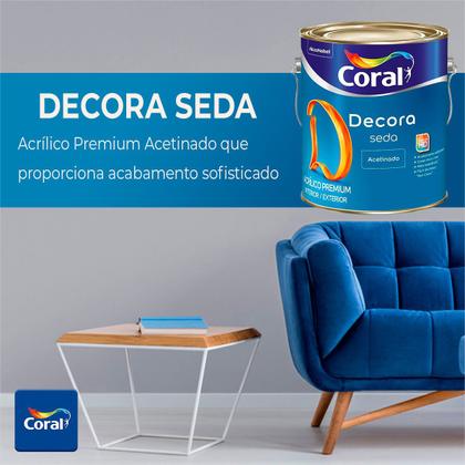 Imagem de Tinta Acrílica Premium Coral Decora Seda Acetinado 3,6l