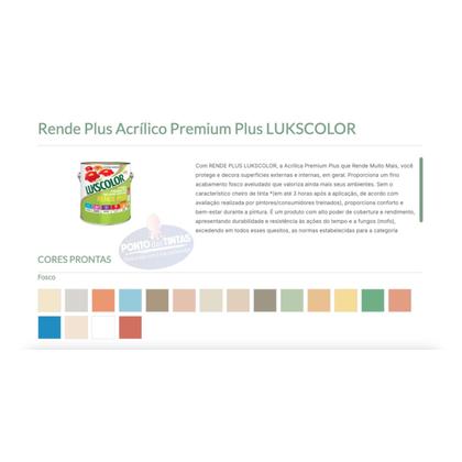 Imagem de Tinta Acrílica Premium Lukscolor Rende Plus 18L 