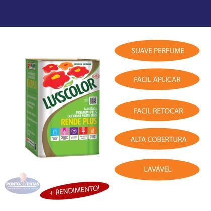 Imagem de Tinta Acrílica Premium Lukscolor Rende Plus 18L 