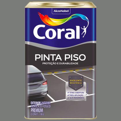 Imagem de Tinta Acrílica Premium Para Piso Fosco Cinza Médio 18 Litros - CORAL