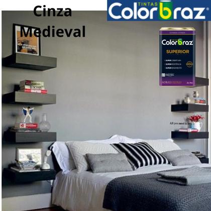 Imagem de Tinta Acrílica Premium Superior Colorbraz Cinza Medieval 18 Lts