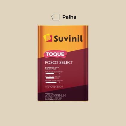 Imagem de Tinta Acrílica Toque Fosco Select Palha 18L Suvinil 