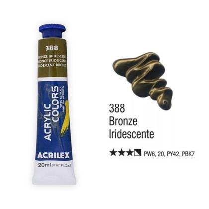 Imagem de Tinta Acrylic Colors para Tela 20ml Bronze Iridescente Ref 388 Acrilex