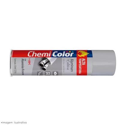 Imagem de Tinta Alta Temperatura 600 350ml Chemicolor - Alumínio Fosco