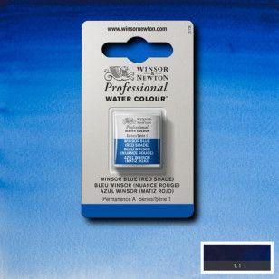 Imagem de Tinta Aquarela Winsor & Newton Profissional Pastilha S1 709 Winsor Blue (Red Shade)