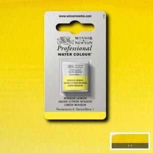 Imagem de Tinta Aquarela Winsor & Newton Profissional Pastilha S1 722 Winsor Lemon