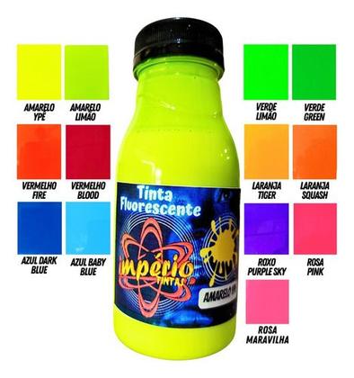 Imagem de Tinta Automotiva Fluorescente Poliéster Neon 100ml - Cores