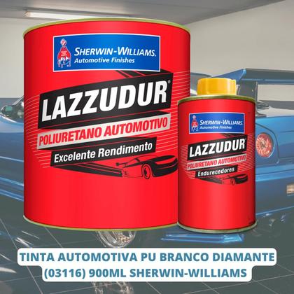 Imagem de Tinta Automotiva PU Branco Diamante (03116) 900ml Sherwin Williams