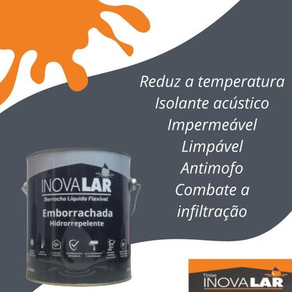 Imagem de Tinta Borracha Líquida Flexível Hidrorrepelente 3,6 L Inovalar