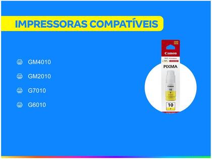 Imagem de Tinta Canon GI-10 Amarelo 70 ml Original para Mega Tank