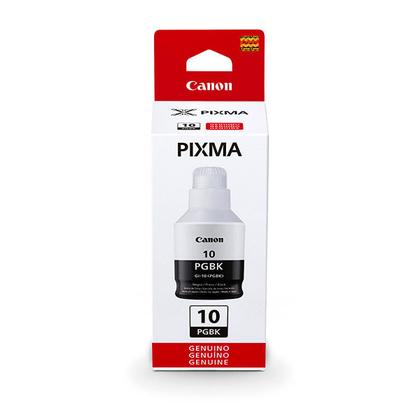 Imagem de Tinta Canon GI-10 GI-10BK GI10BK Original Preto para Impressora Mega Tank G5010 G6010 G7010 GM2010 GM4010 Refil 170ml