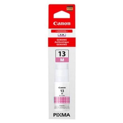 Imagem de Tinta Canon GI-13 GI-13M Original para Impressora Mega Tank G510 G610 G-510 G-610 Refil Magenta 60ml