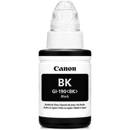 Imagem de Tinta Canon GI190BK Preto Original 135ml Alta Rendimento Mega Tank