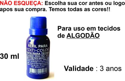 Imagem de Tinta Carimbo Para Tecido Magifix - 30 Ml - Escolha sua cor