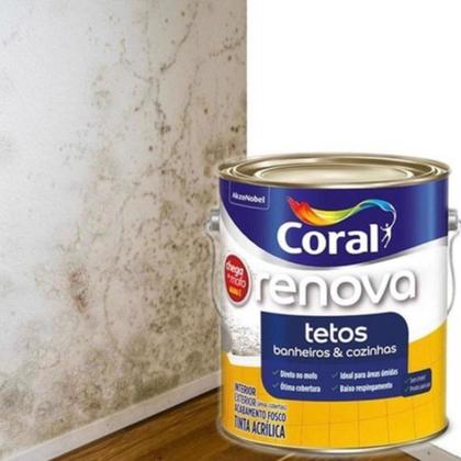 Imagem de Tinta Chega De Mofo Tetos E Paredes Branco Coral 3,6l