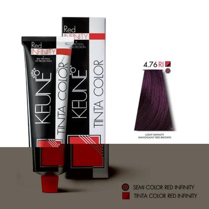 Imagem de Tinta Color Keune 4.76 RI Infinity Mahogany Red Brown 60ml