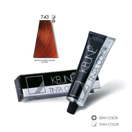 Imagem de Tinta Color Keune 7.43 Medium Copper Golden Blonde 60ml