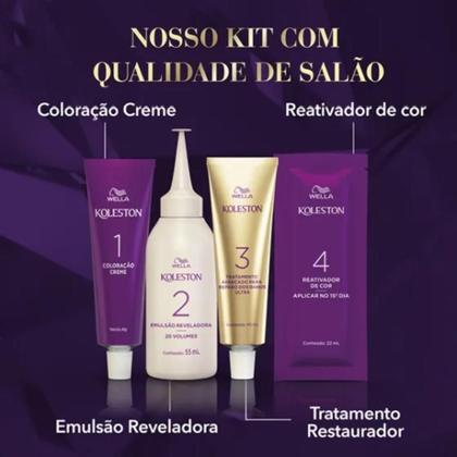 Imagem de Tinta Coloração Creme Koleston Preto 20