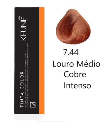 Imagem de Tinta Coloração Keune 7.44 + Developer 20vol