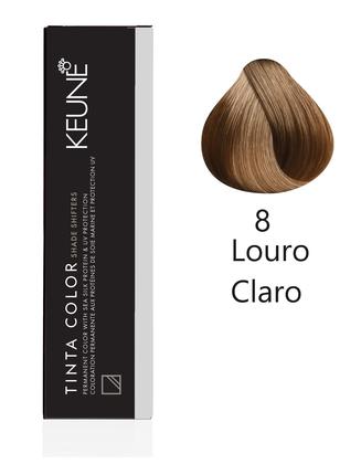 Imagem de Tinta Coloração Keune 8 Louro Claro + Developer 20vol