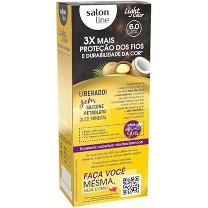 Imagem de Tinta Coloração Light Color 6.0 Louro Escuro Salon Line